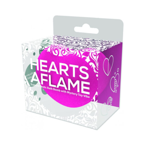 Hearts A Flame Scented Erotic Bath Bomb with Mystery Toy-Vibe