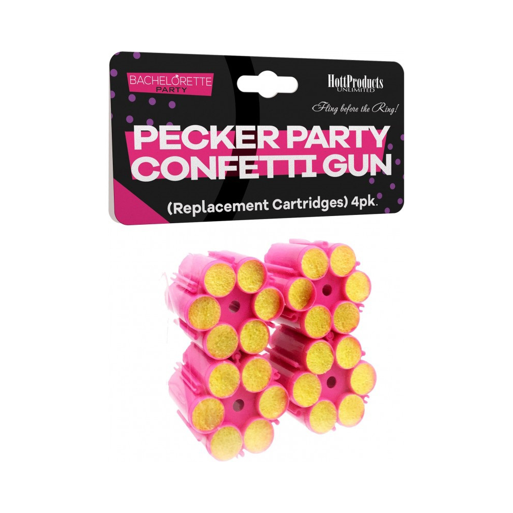 Pecker Party Confetti Gun Refill Cartridges 6Ct 1 Pecker Party Confetti Gun Refill Cartridges 6Ct