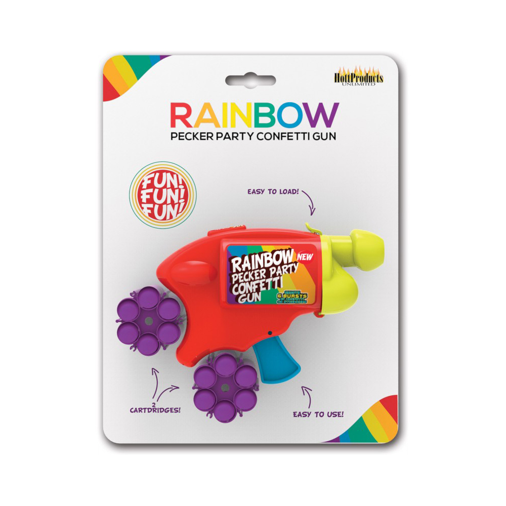 Rainbow Pecker Party Confetti Gun 1 Rainbow Pecker Party Confetti Gun