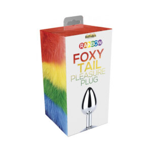 Rainbow Foxy Tail Butt Plug