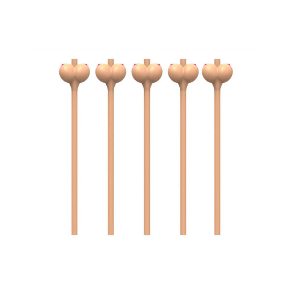 Boobie Party Straws 6Pk - Image 2