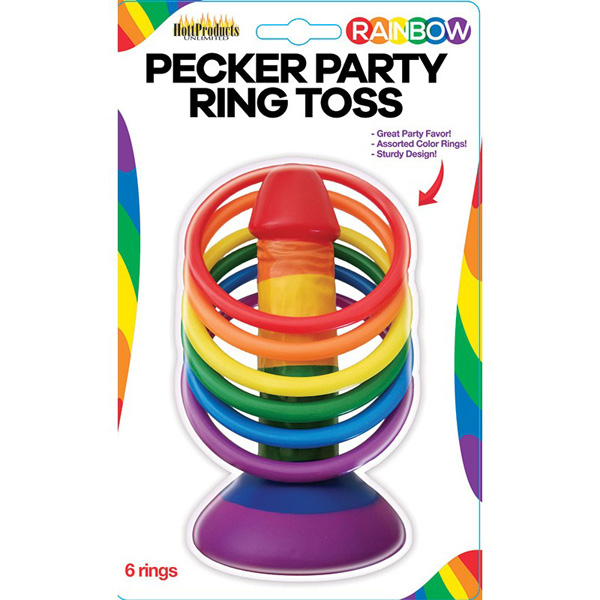 Rainbow Pecker Party Ring Toss 1 Rainbow Pecker Party Ring Toss