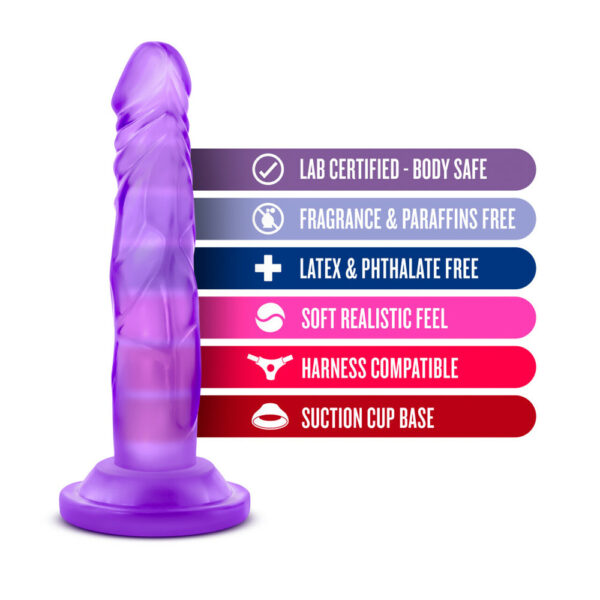 Naturally Yours 5" Mini Cock Purple - Image 2