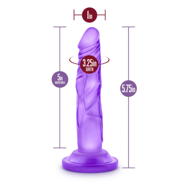 Naturally Yours 5" Mini Cock Purple - Image 3
