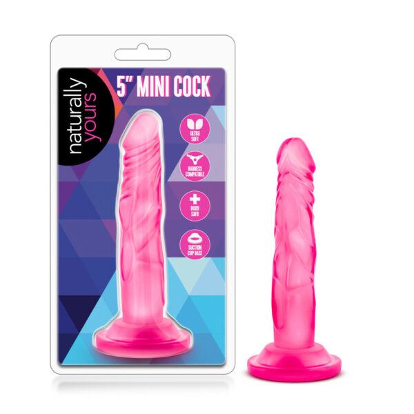 Naturally Yours 5" Mini Cock Pink