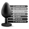 Temptasia Bling Plug Medium Black - Image 2