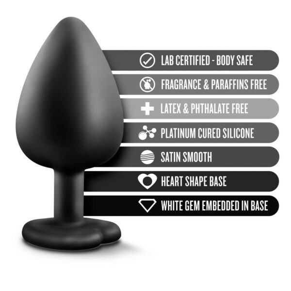 Temptasia Bling Plug Large Black - Image 2