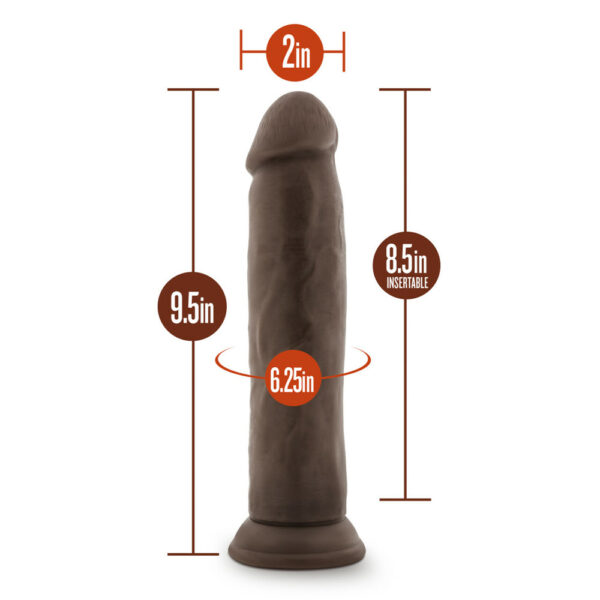 Dr. Skin 9.5" Cock Chocolate - Image 3