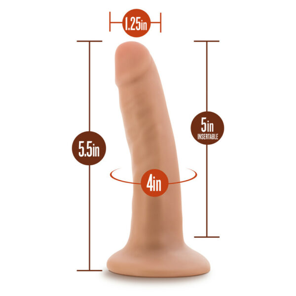 Dr. Skin 5.5" Cock With Suction Cup Vanilla - Image 3