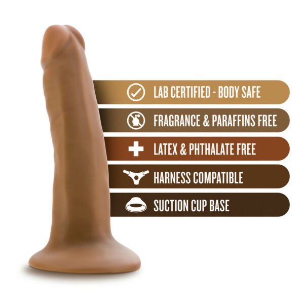 Dr. Skin 5.5" Cock With Suction Cup Mocha - Image 2