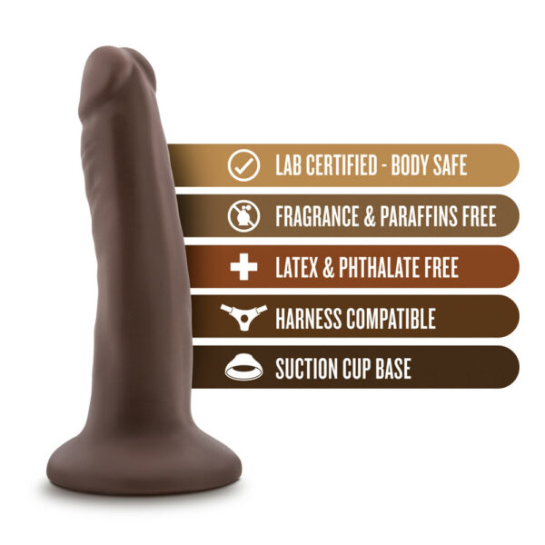 Dr. Skin 5.5" Cock With Suction Cup Chocolate - Image 2