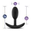 Luxe Wearable Vibra Slim Plug Small Black - Image 3