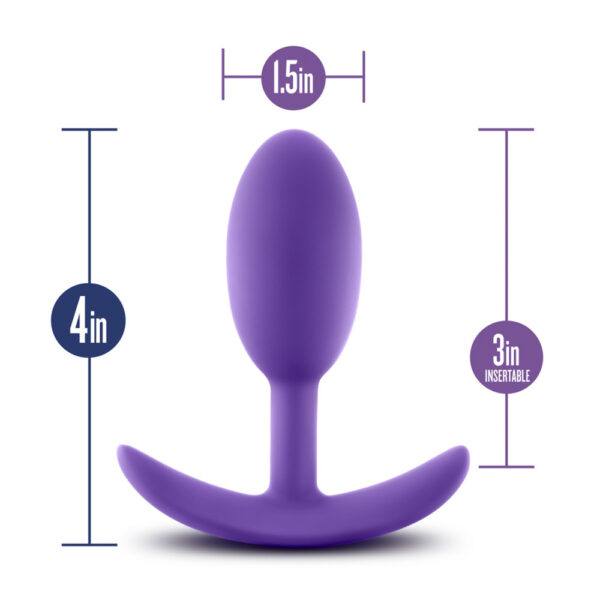 Luxe Wearable Vibra Slim Plug Medium Purple - Image 3
