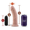Dr. Skin Dr. Joe 8" Vibrating Cock With Suction Cup Vanilla - Image 3