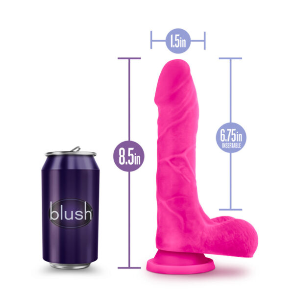 Au Naturel Bold Thrill 8.5" Dildo Pink - Image 3