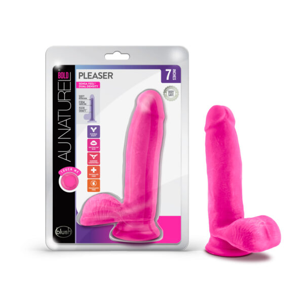 Au Naturel Bold Pleaser 7" Dildo Pink