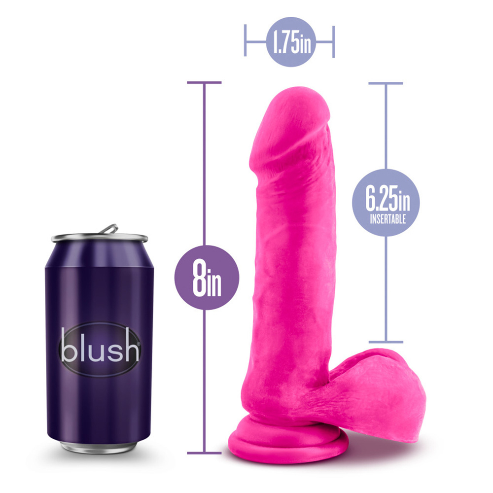 Au Naturel Bold Hero 8" Dildo Pink 3 Au Naturel Bold Hero 8" Dildo Pink - Image 3