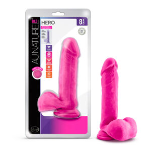 Au Naturel Bold Hero 8" Dildo Pink