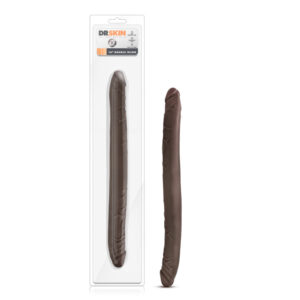 Dr. Skin 16" Double Dildo Chocolate