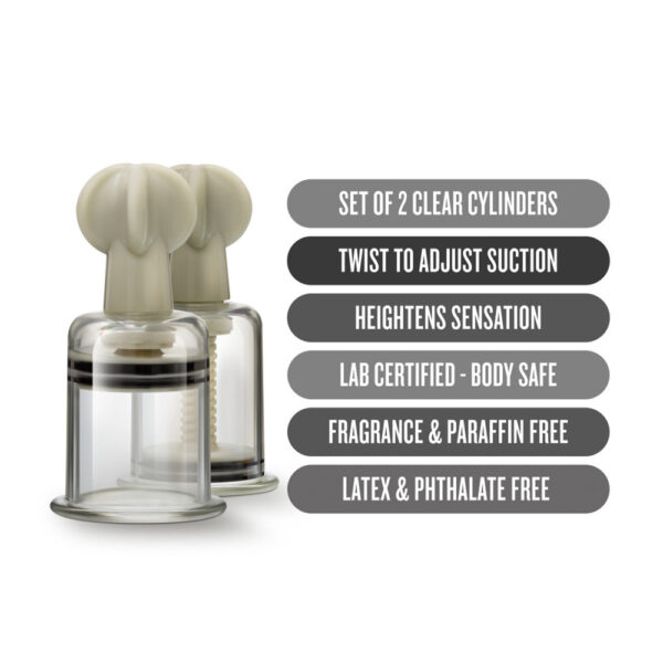 Temptasia Clit And Nipple Large Twist Suckers Set Of 2 Clear - Image 2