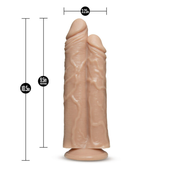 Dr. Skin Double Trouble Double Shaft Dildo Vanilla - Image 3