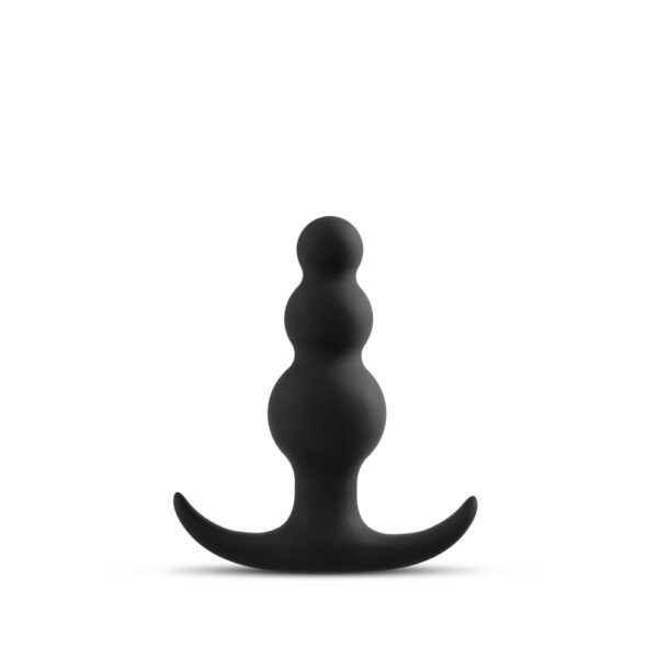 Anal Adventures Platinum Beaded Plug Black - Image 2