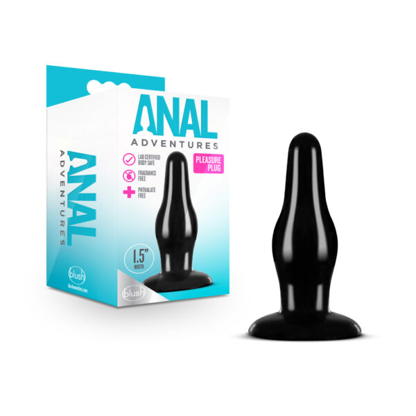 Anal Adventures Pleasure Plug Black