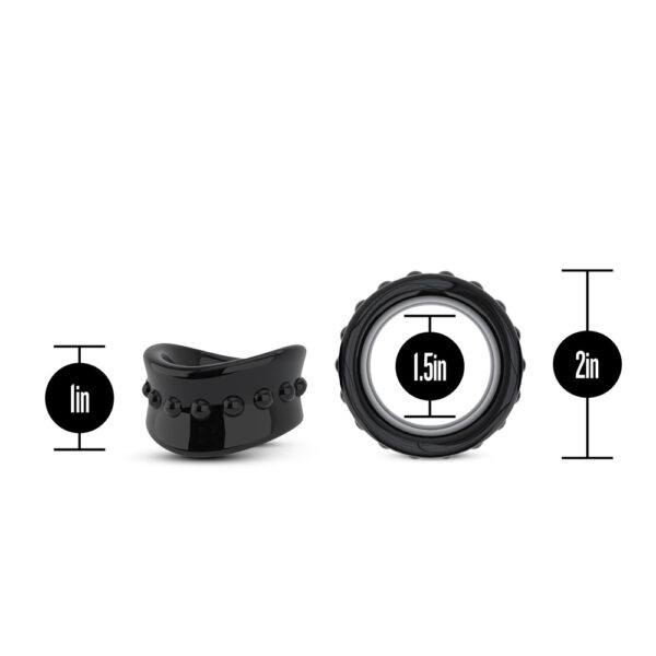 Stay Hard Beef Ball Stretcher Snug X Long 1" Diameter Black - Image 3