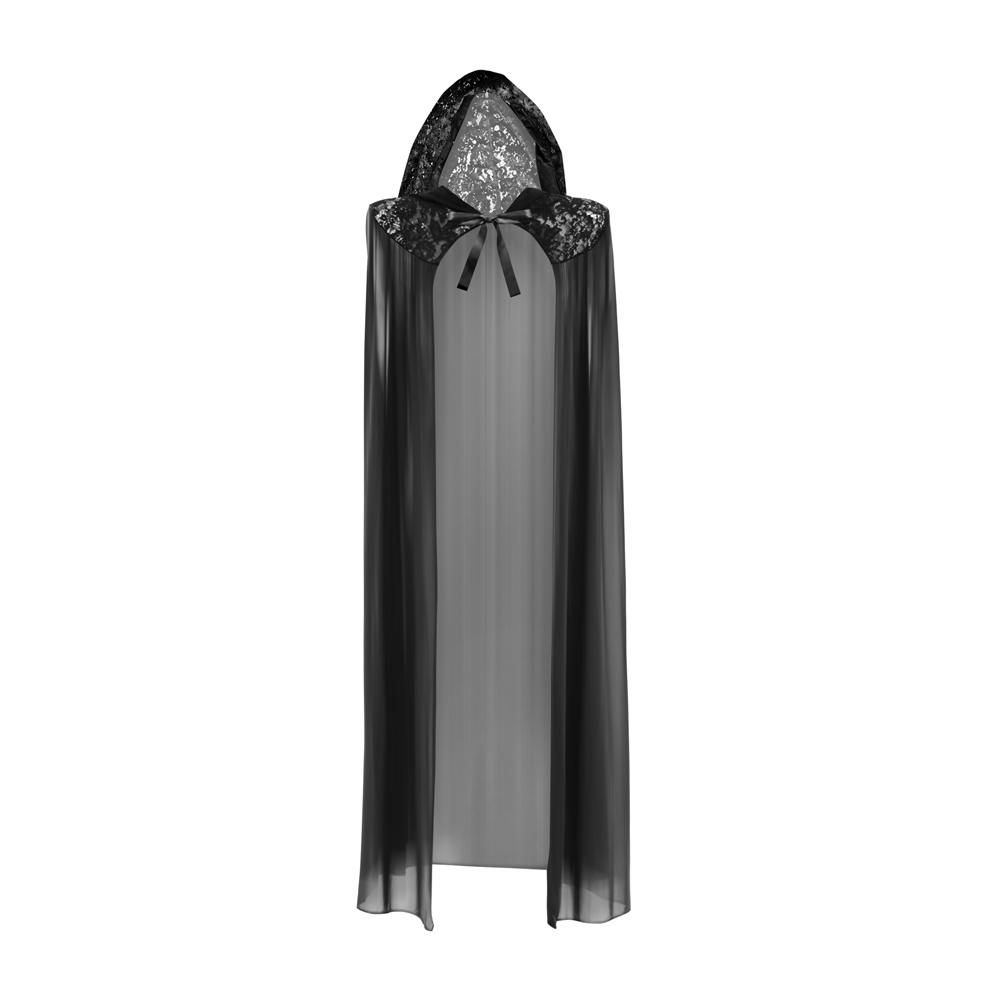 Emmy Lace And Mesh Hooded Cape - XL (Garment Only - No Box) 3 Emmy Lace And Mesh Hooded Cape - XL (Garment Only - No Box) - Image 3