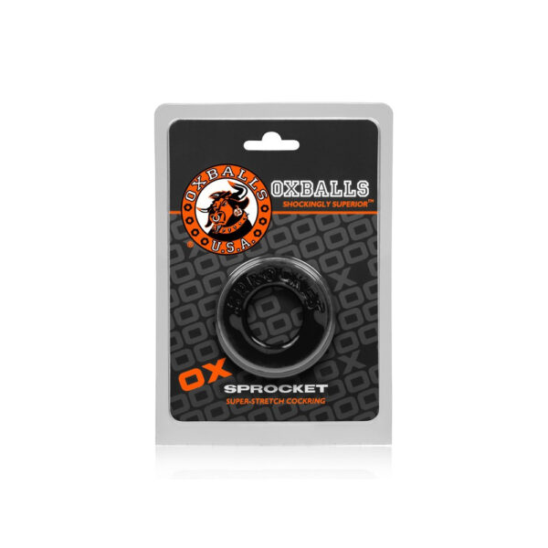 Sprocket Cock Ring Black