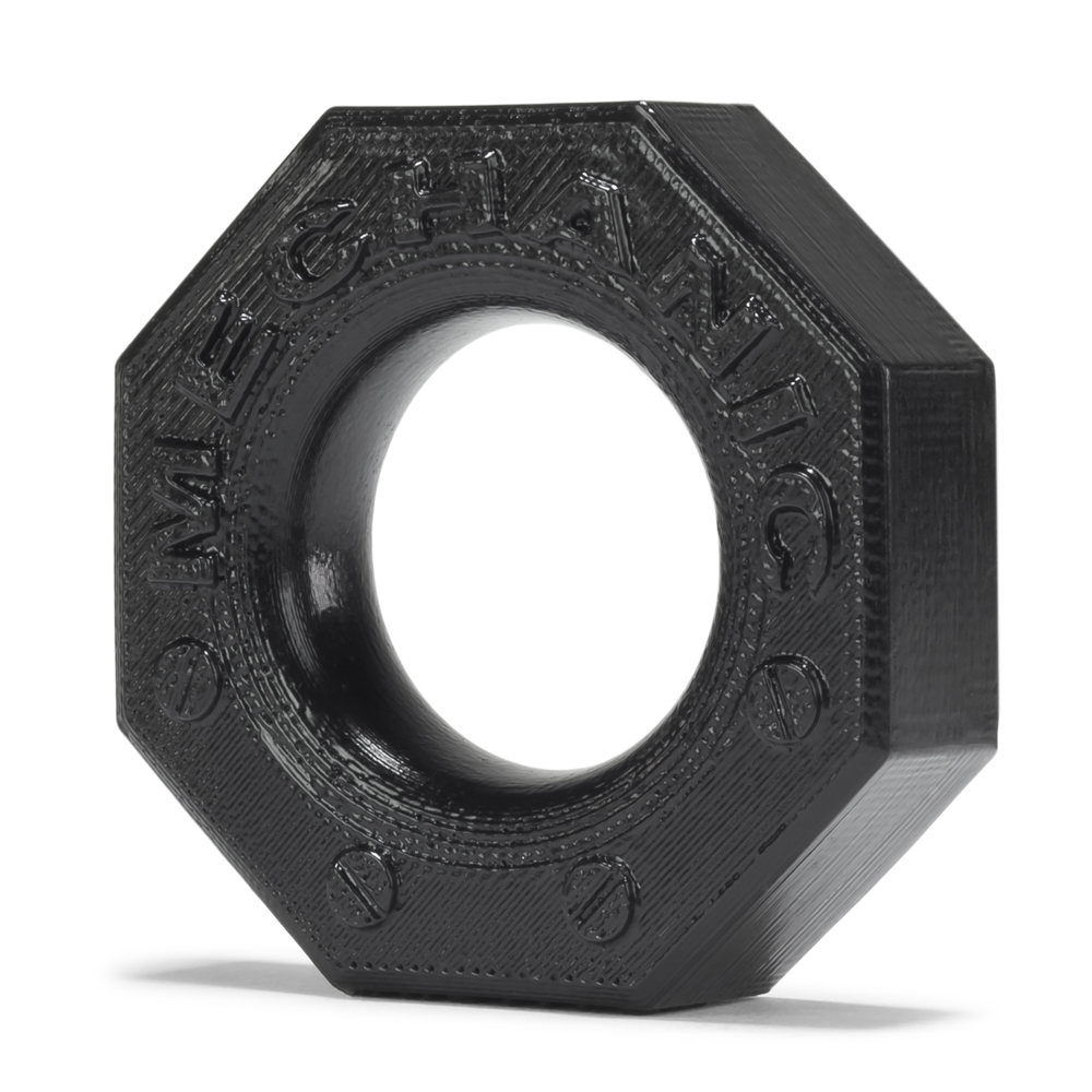 Mechanic Cockring Black 1 Mechanic Cockring Black
