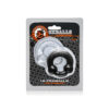 Ultraballs 2-Pack Cock Ring Black & Clear