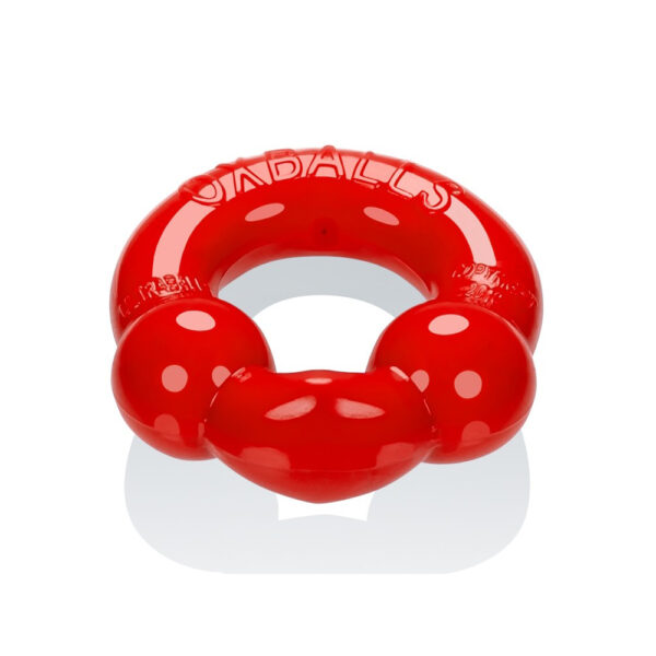 Ultraballs 2-Pack Cock Ring Steel & Red - Image 3