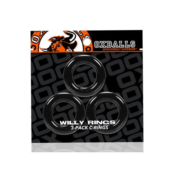 Willy Rings 3-Pack Cockrings Black