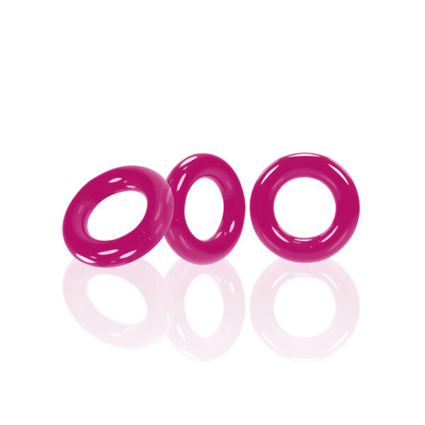 Willy Rings 3-Pack Cockrings Hot Pink - Image 2