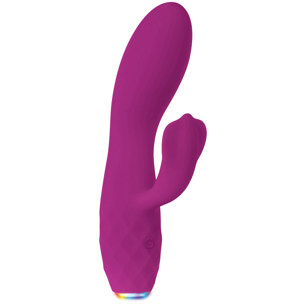Glimmer Rechargeable Light Up Purple Vibrator 2 Glimmer Rechargeable Light Up Purple Vibrator - Image 2