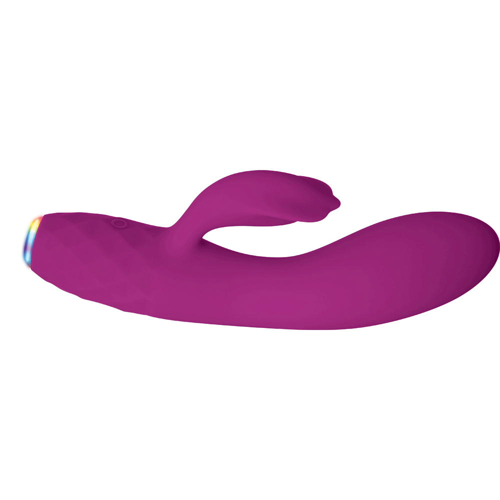 Glimmer Rechargeable Light Up Purple Vibrator 3 Glimmer Rechargeable Light Up Purple Vibrator - Image 3