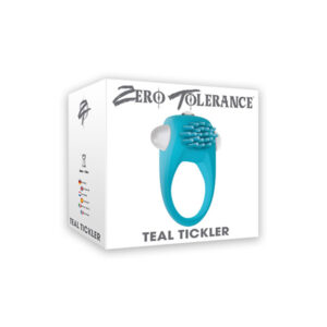 Teal Tickler Vibrating Cock Ring