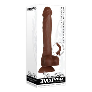 Real Supple Silicone Poseable Dark 8.25"