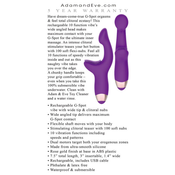 Silicone Rechargeable G-Spot Pleaser - Image 3