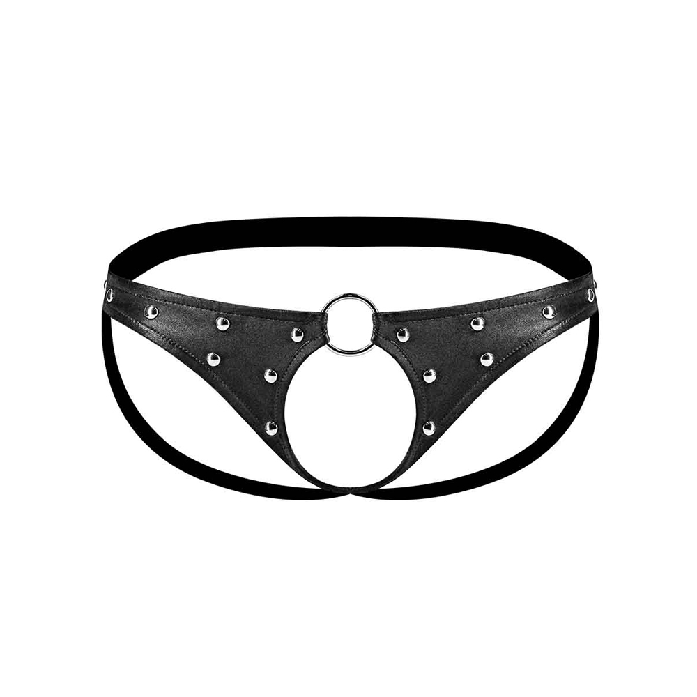 Cire Studded Fetish Cyclops (Black L/XL) 1 Cire Studded Fetish Cyclops (Black L/XL)