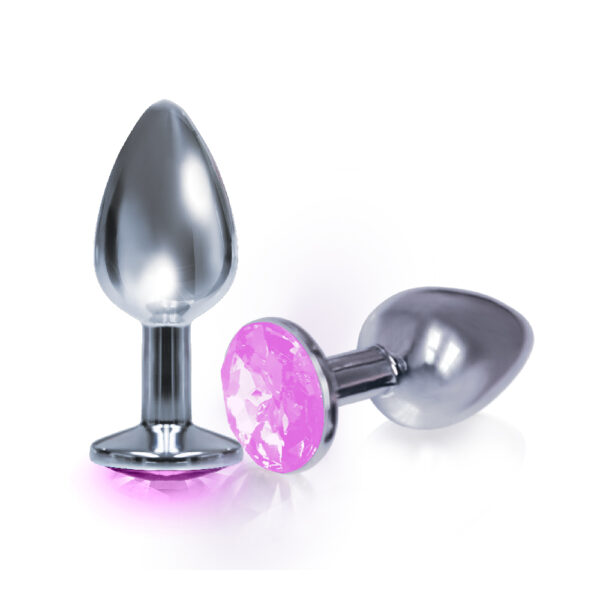 The 9's The Silver Starter Bejeweled Stainless Steel Plug - Image 2
