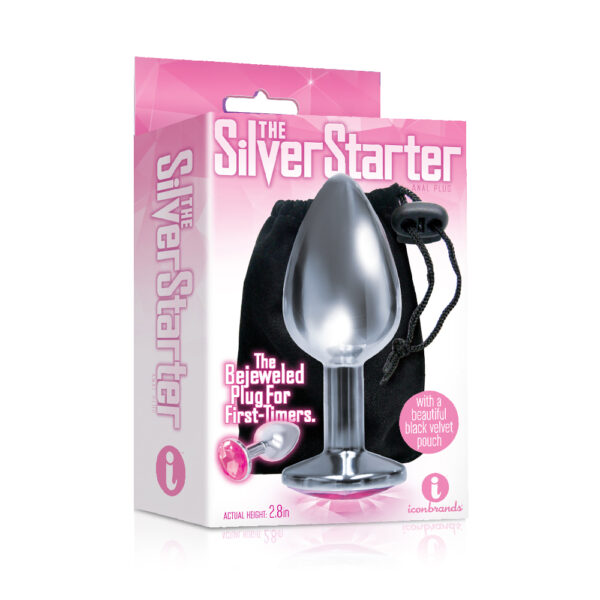 The 9's The Silver Starter Bejeweled Stainless Steel Plug