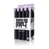 The 9's Make Me Melt Sensual Warm-Drip Candles 4Pk Jet Black