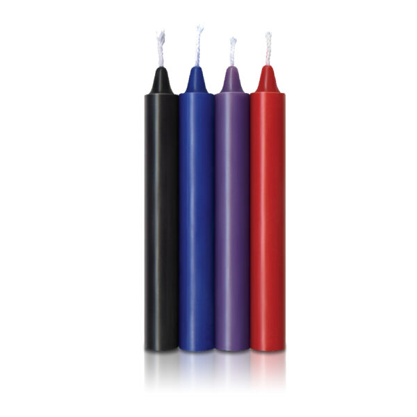 The 9's Make Me Melt Sensual Warm-Drip Candles 4Pk Passion Tones - Image 2