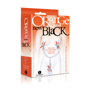 The 9's Orange Is The New Black Triple Your Pleasure Clamps & Chain