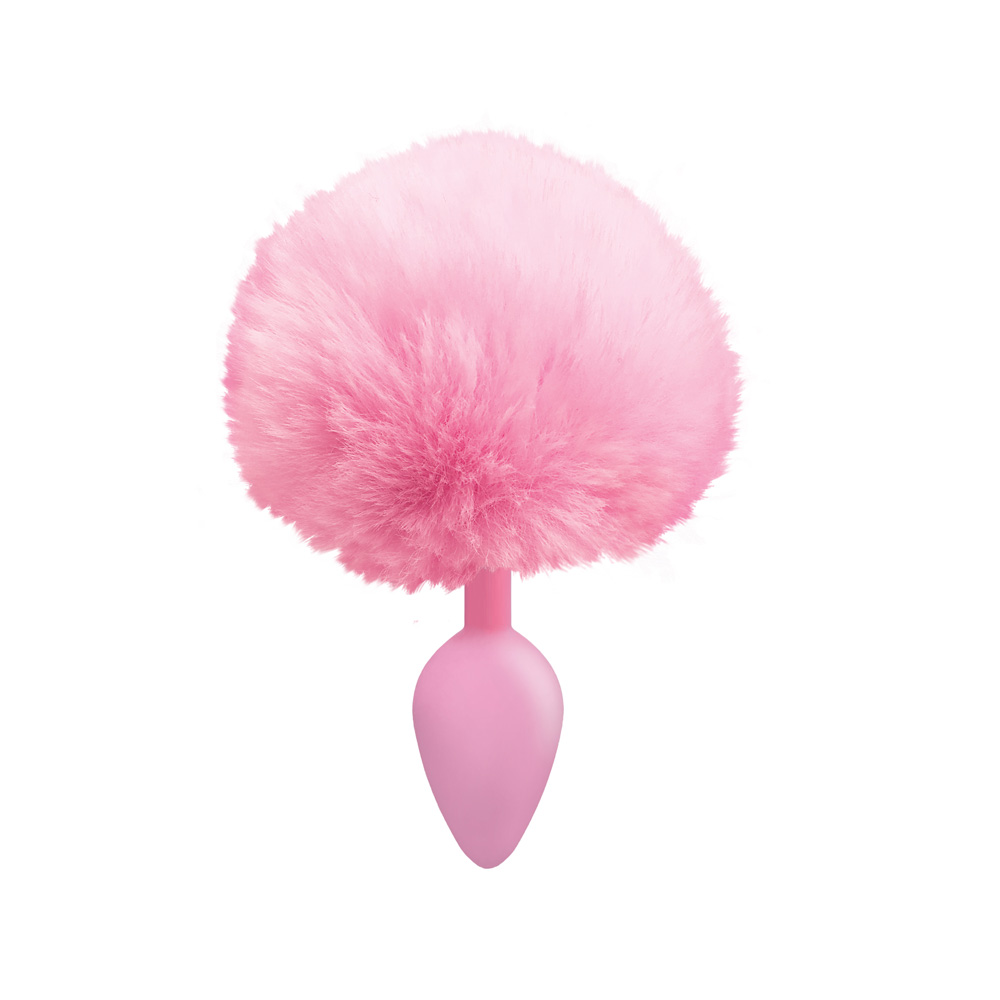 The 9's Cottontails Silicone Bunny Tail Butt Plug Pink 2 The 9's Cottontails Silicone Bunny Tail Butt Plug Pink - Image 2