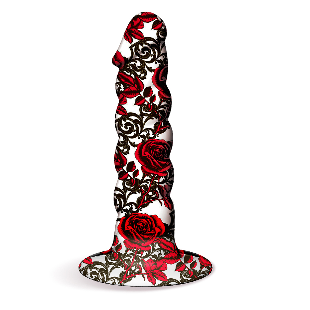 Iron Rose Twisted Silicone Dildo 2 Iron Rose Twisted Silicone Dildo - Image 2