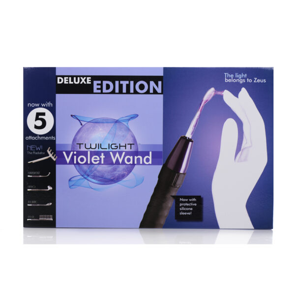 Zeus Electrosex Deluxe Edition Twilight Violet Wand With 5 Attachments