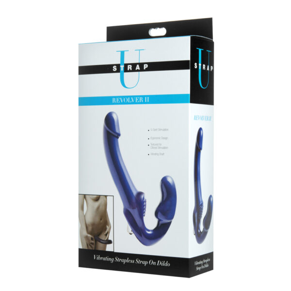 Revolver II - Strapless Strap On Dildo - Blue